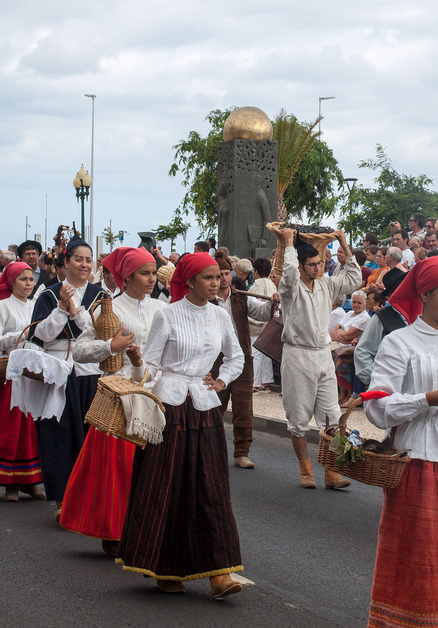 Traditional Madeira parade near Pestana Carlton Madeira, Hotel 5 Estrelas na Madeira with locals in folk dress