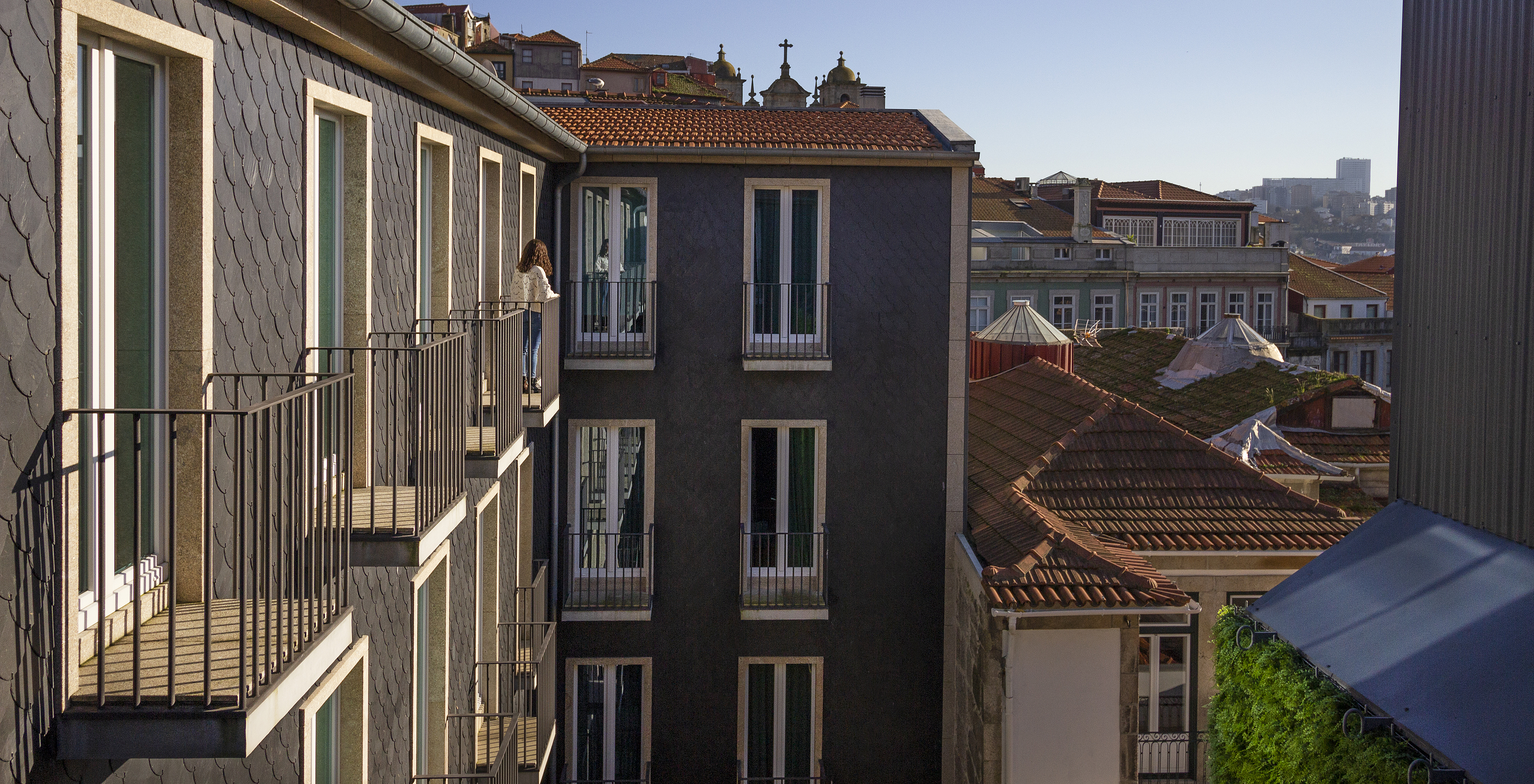 Balcony at Pousada Porto - Rua das Flores offers a view over Porto city