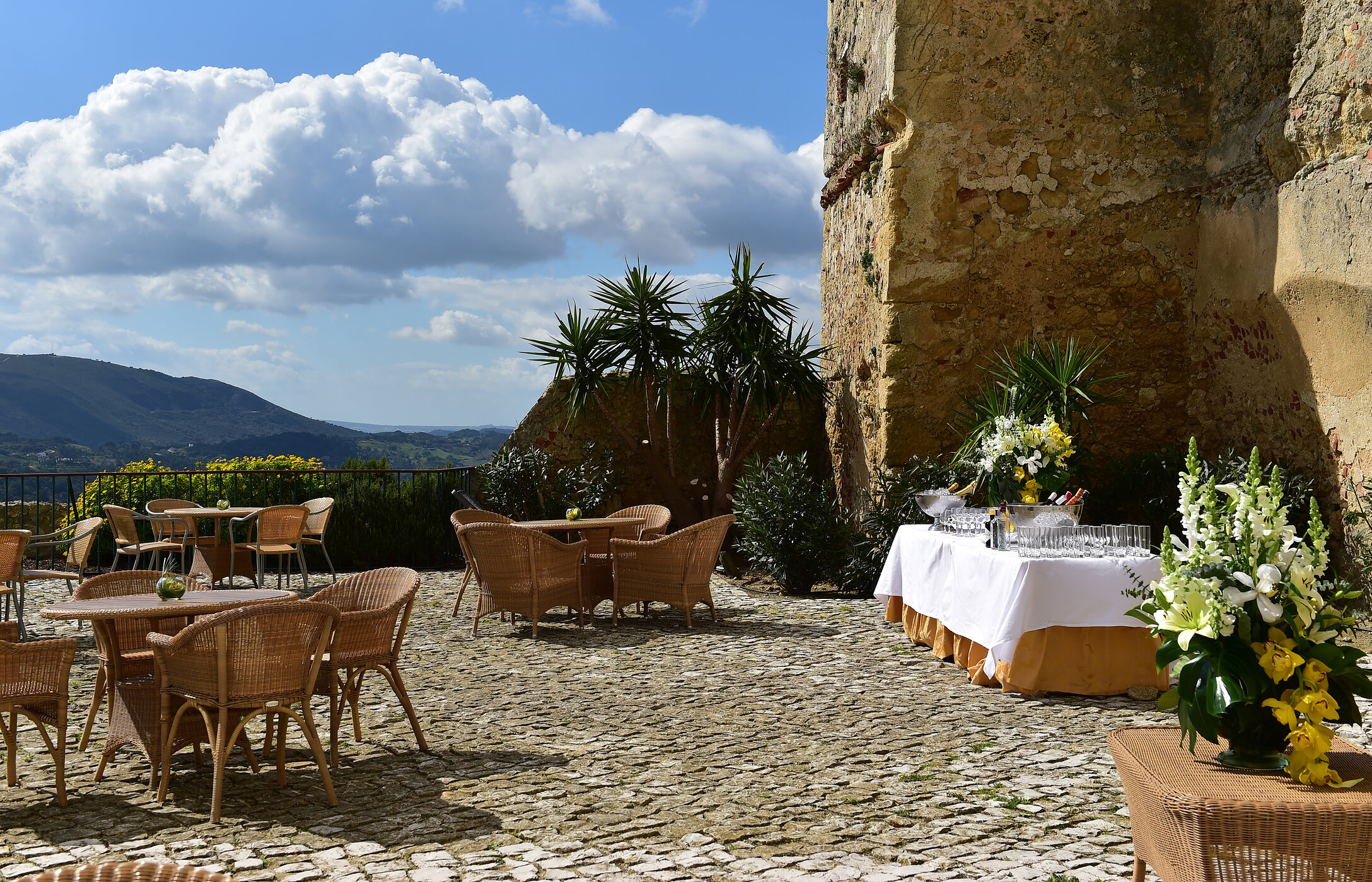 Celebrate your special occasion at Pousadas de Portugal with outdoor spaces in historic monuments offering incredible views