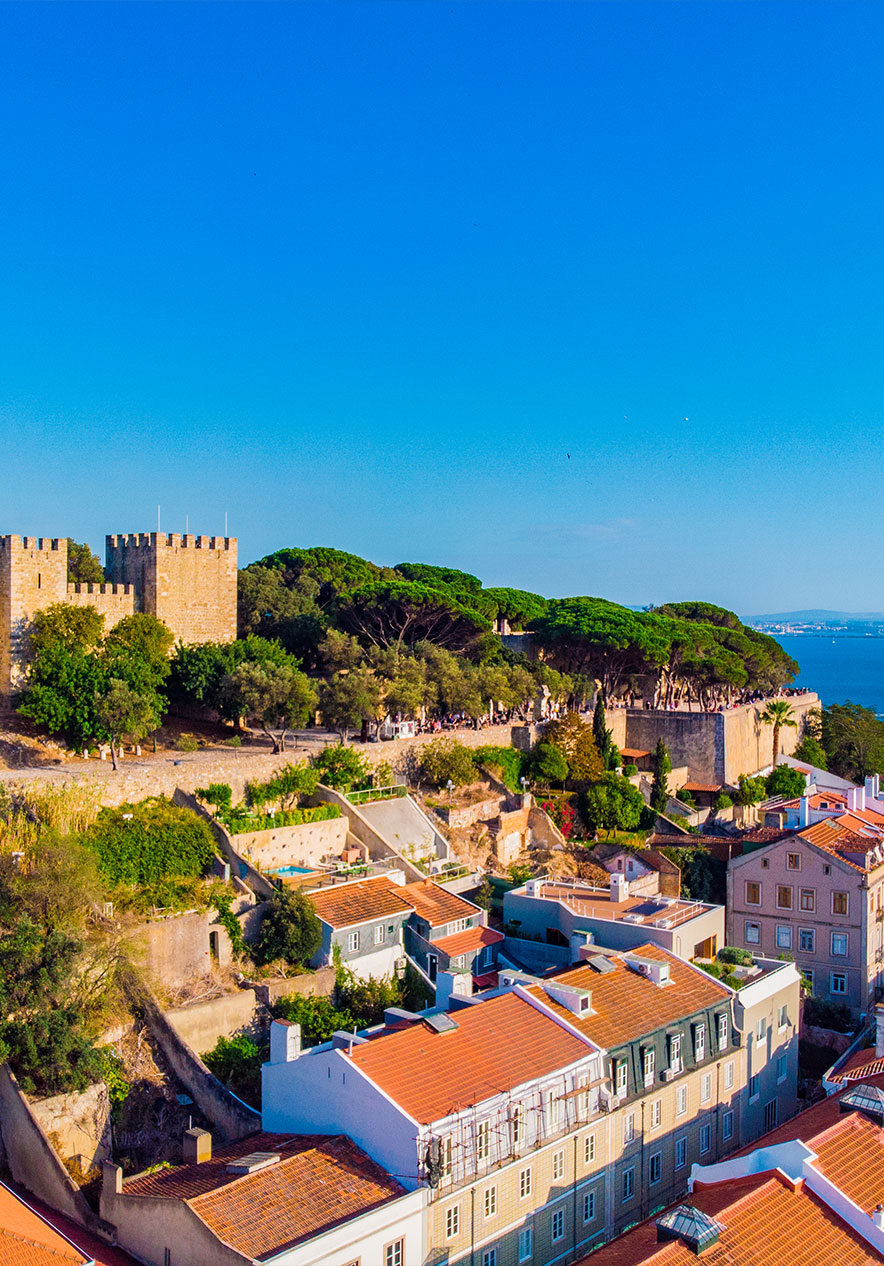 At the top of one of the hills in Lisbon is the Castle of São Jorge with a stunning view of the city