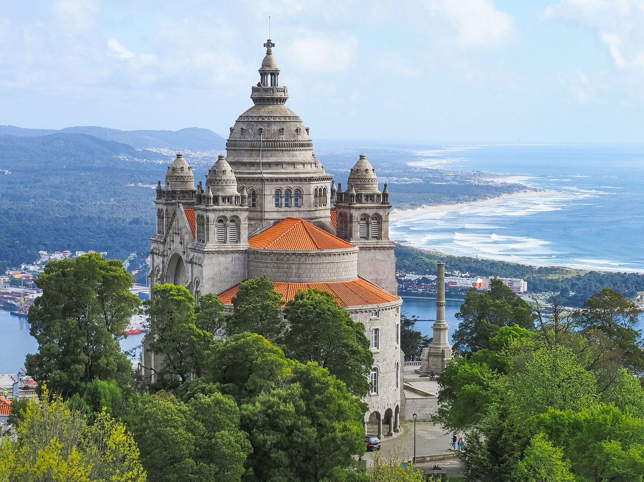 Explore Hotels in Northern Portugal featuring a hilltop basilica overlooking the coast and forested valley