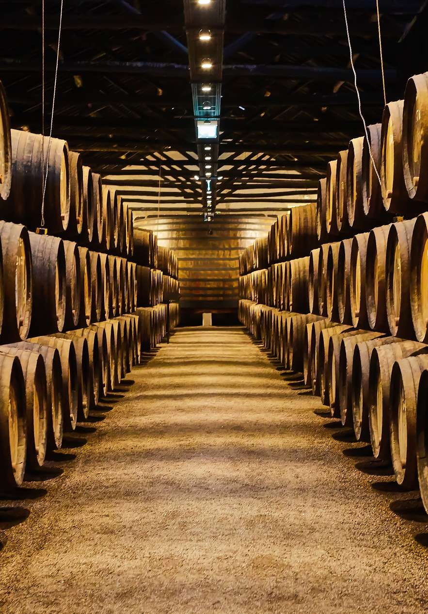 Stay at Pousada Porto and taste incredible wine at the Porto Wine Cellars with old barrels